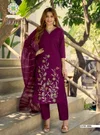 Raahi Vol 2 By Passion Tree Roman Silk Kurti With Bottom Dupatta
